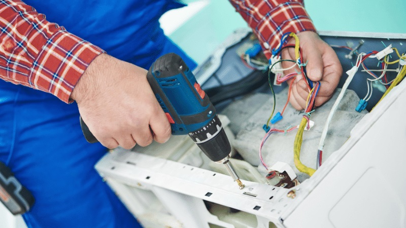 Elmadağ Finlux Finlux çamaşır makinesi kart tamiri – Su almama arızası orijinal parça ile giderildi. - Teknik servis örneği
